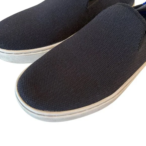 Size 5.5 Rothy's The Original Slip On Sneaker Black - Picture 2 of 11